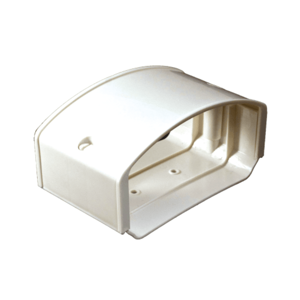 White 4.5" Coupler to Connect 4.5" Wide Channels. Expands to Easily Hold Multi-Zone Applications. Shrinkwrapped with 1 Extra Quick-Lock