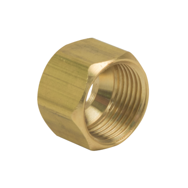 61-8 C 1/2" O.D. Compression Nut, Chrome Plated