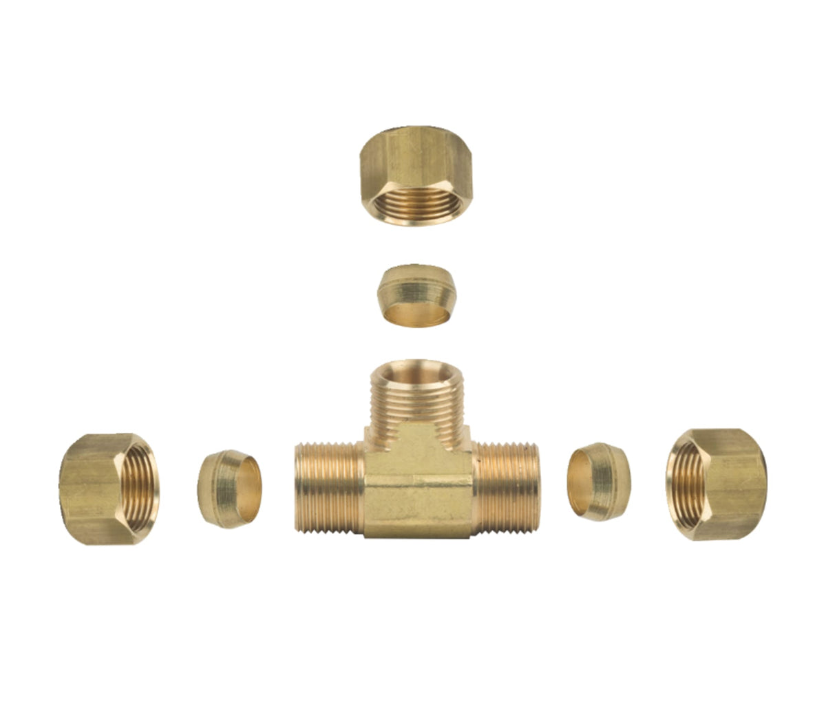 64-4X 1/4" Compression Tee