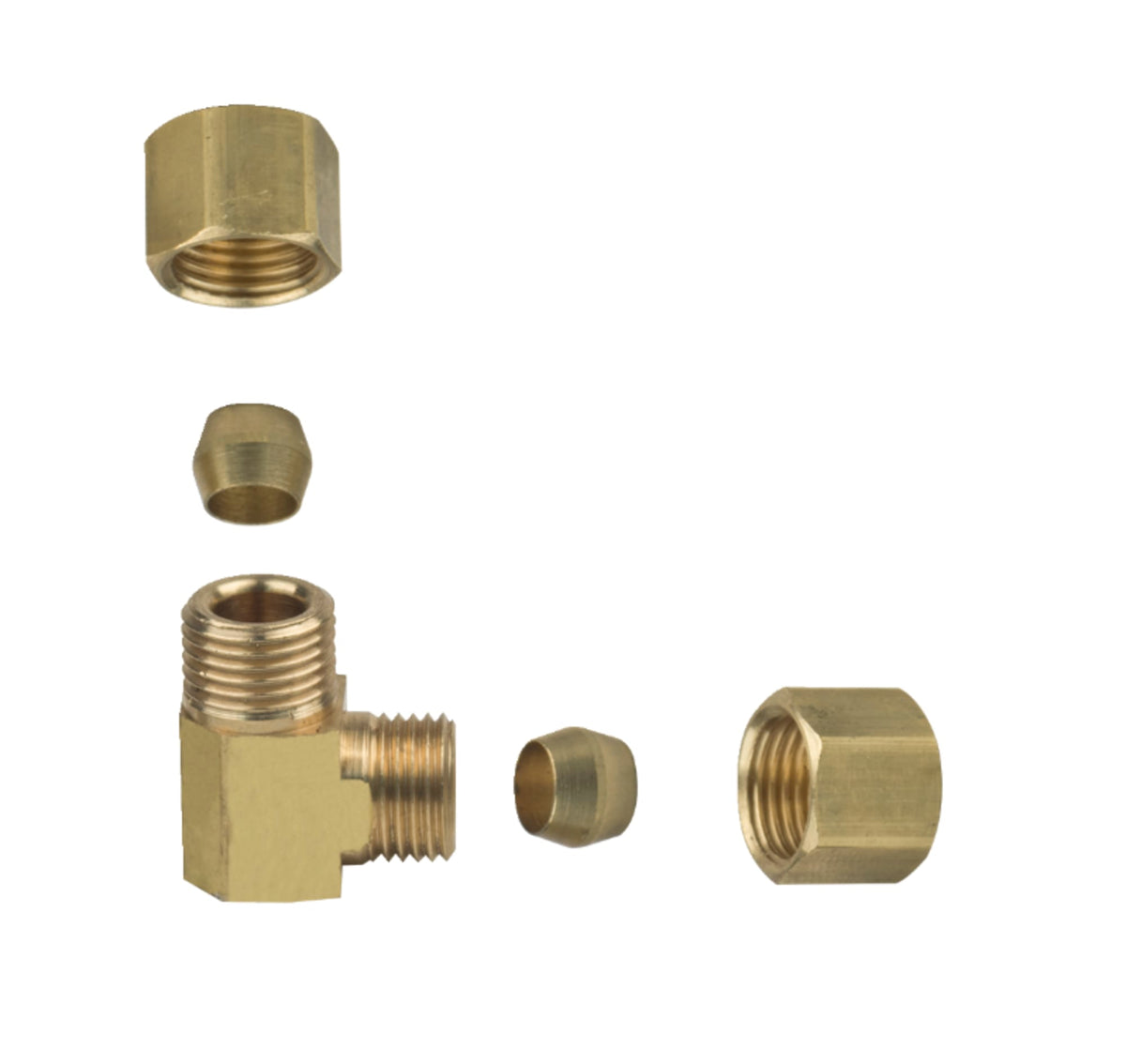 65-6X 3/8" Compression Elbow - 90°