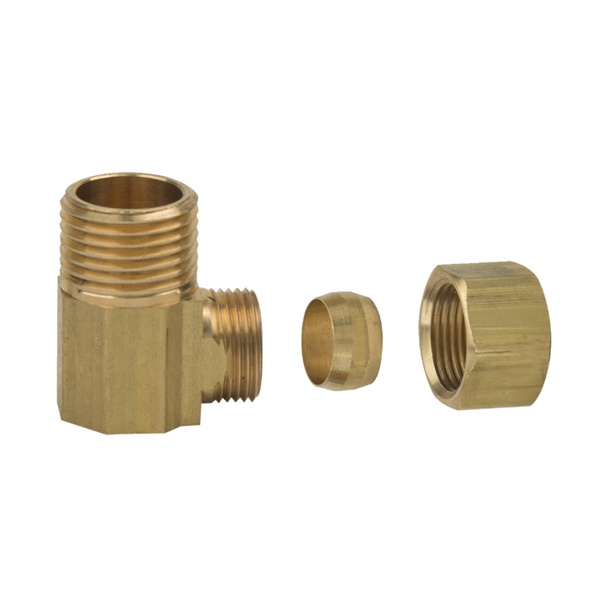69-4-4X 1/4" Compression Elbow - 90° Compression x MIP