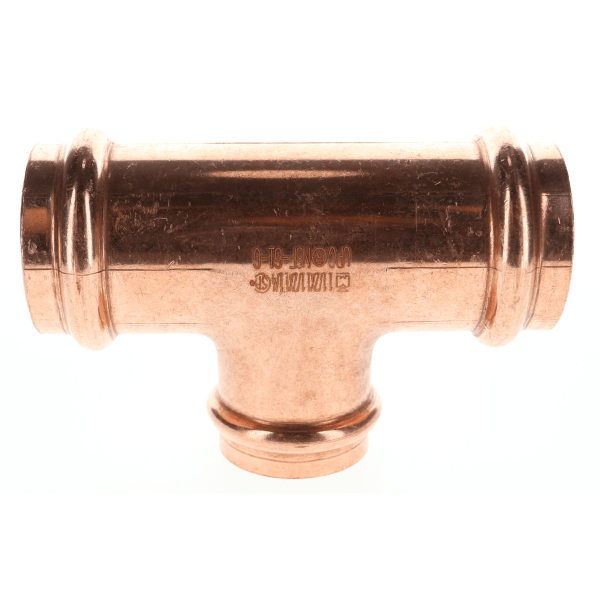 PF 04085 1-1/2" x 1-1/2" x 1-1/4" Copper Press Fittings - Tee P x P x P