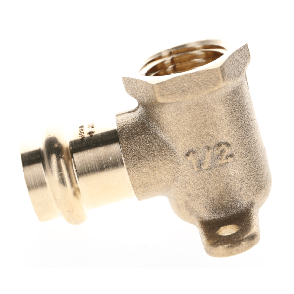 PF 02581 3/4" Copper Press Fittings - Drop Ear 90 Degree Elbow P x FPT