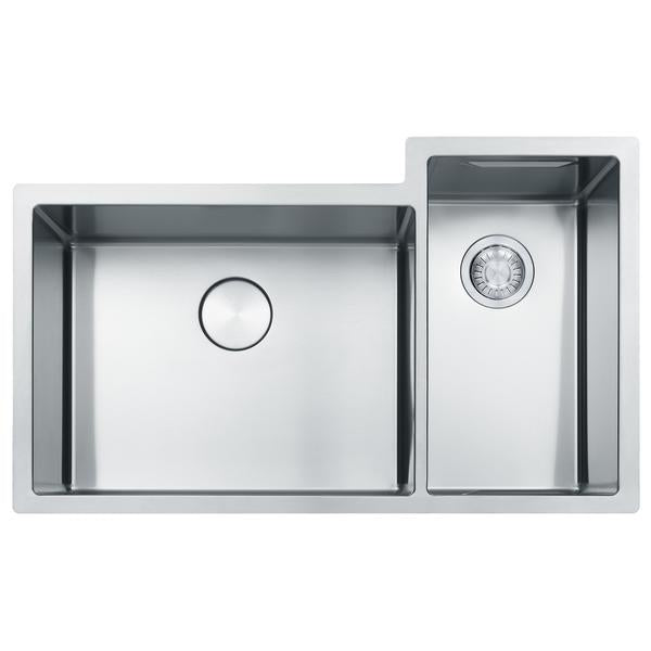 Culinary Center 35-in. x 21-in. 19 Gauge Stainless Steel Undermount Double Bowl Kitchen Sink Workstation - CUX16021-W
