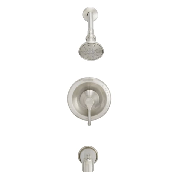 D500122BNTC Antioch 1H Tub & Shower Trim Kit w/ Diverter on Spout & Treysta Cartridge 1.75gpm Brushed Nickel