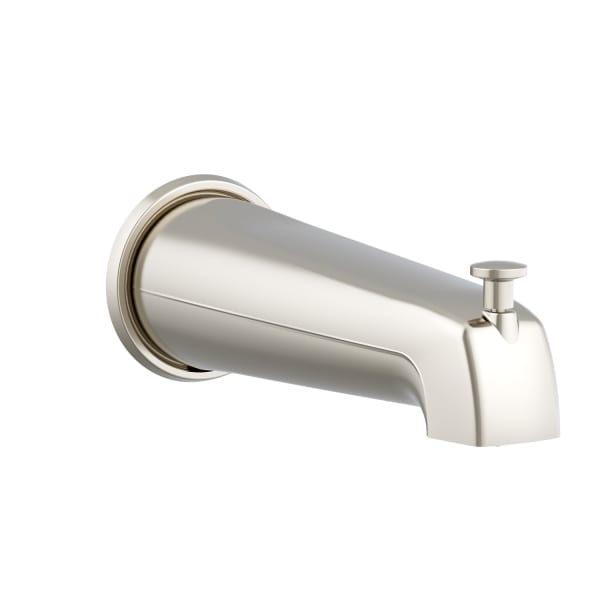 D606425BN 8" Wall Mount Tub Spout with Diverter Brushed Nickel