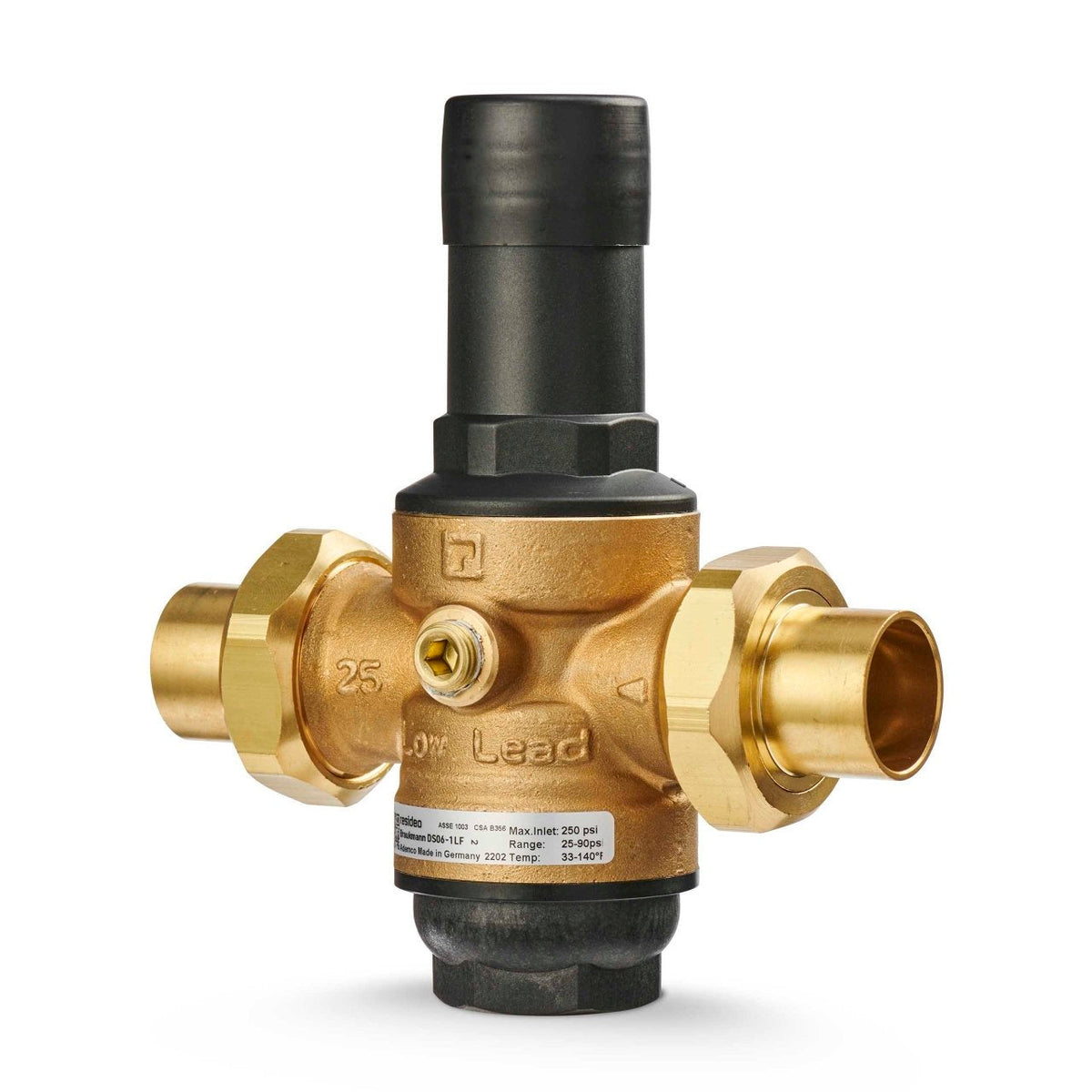 DS06-104-DUS-LF/U DS06 Dialset Lead Free Pressure Reducing Valve, 1 1/2 in Double Union Sweat
