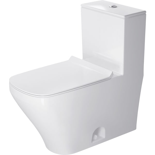 2157010005 DuraStyle 1.32/0.92 GPF Dual Flush Elongated One Piece Toilet in White, Top Push Button Flush - Seat Sold Separately