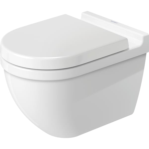 2225090092 Starck 3 ADA Compliant Wall Mounted Elongated Toilet Bowl, Dual Flush 1.6/0.8 GPF, 21-1/4" Projection, White, Bowl Only