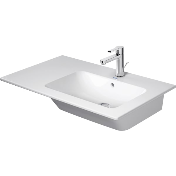 2346830000 ME by Starck 32 5/8" Rectangular Wall Mounted Sink in White with Single Faucet Hole and with Overflow