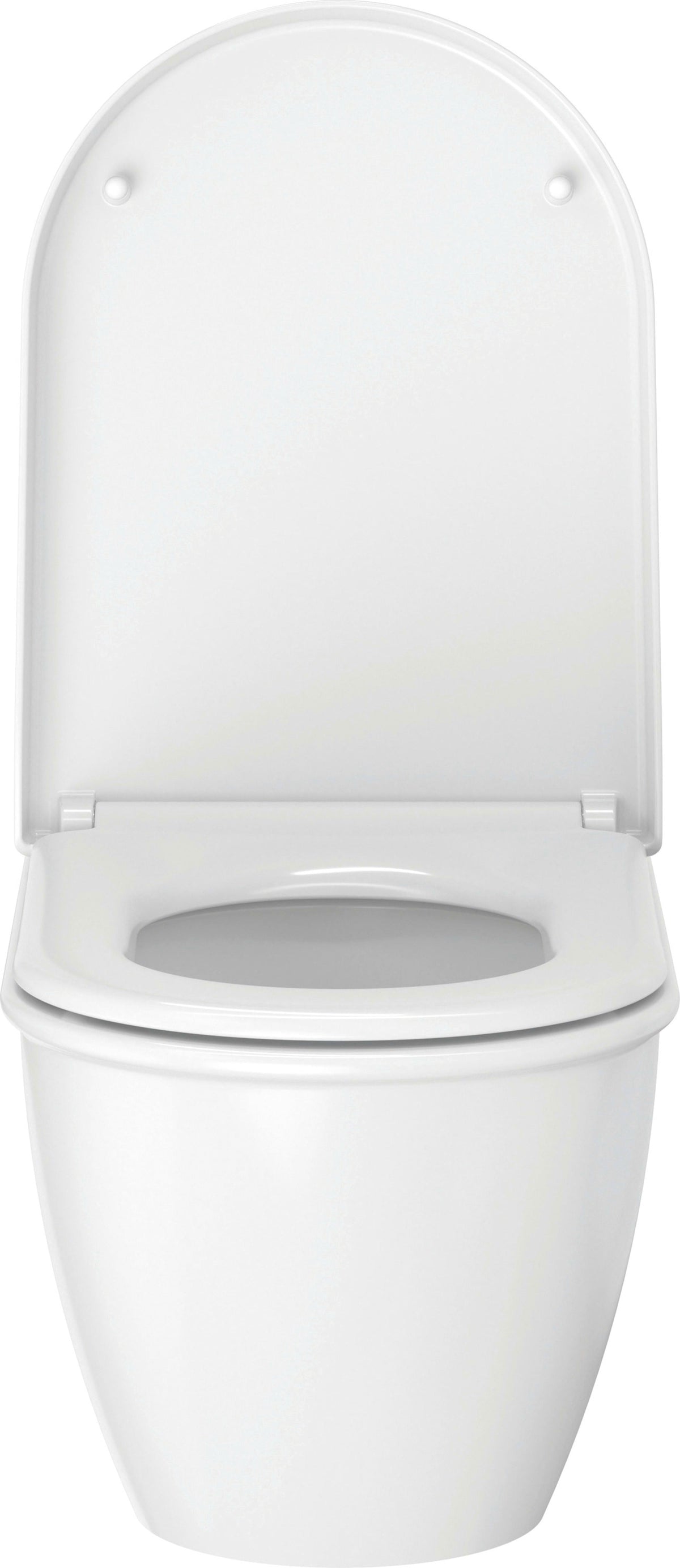 Darling New 1.6/0.8 GPF Dual Flush ADA Compliant Elongated Wall Mounted Toilet in White 2544090092