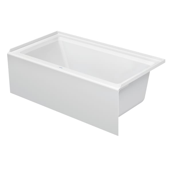 700353000000090 Architec 60" x 32" Rectangular Alcove Bathtub in White Acrylic with Right Drain, Drain Sold Separately