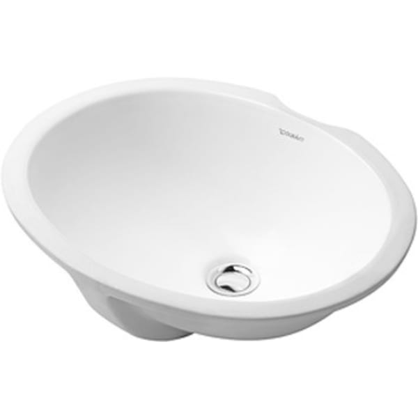 0481570000 Design Classics 22 5/8" Oval Undermount Sink in White with Overflow