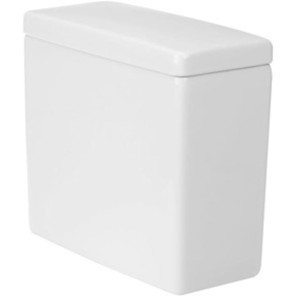 0920400004 Starck 3 1.28 GPF Single Flush Toilet Tank in White with Left Lever Flush