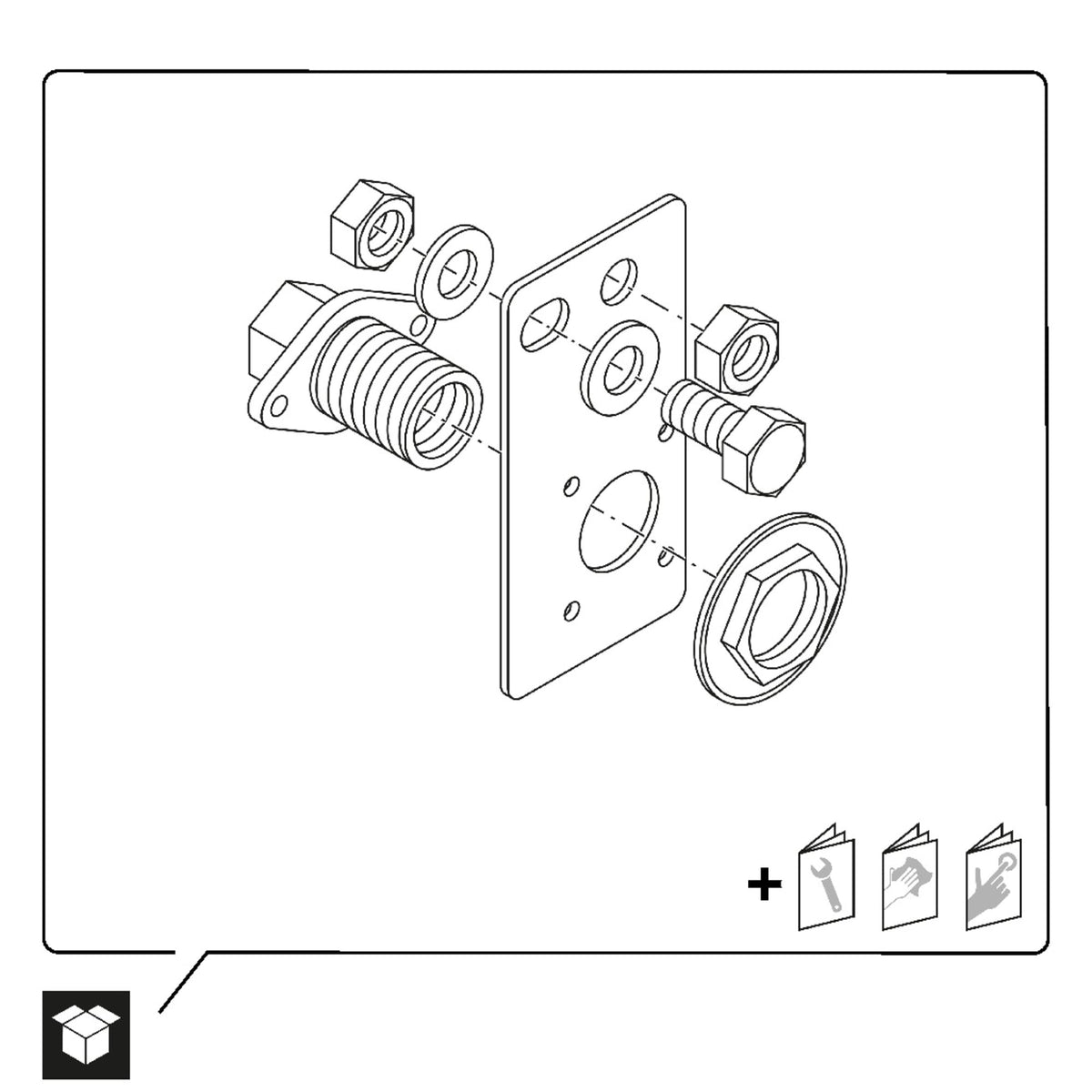 0050720000 Installation Kit, Toilet Part