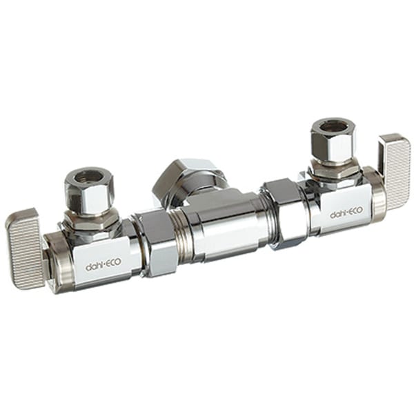 E53-4001 1/2" x 3/8" (FIP x Compression) Dual Stop