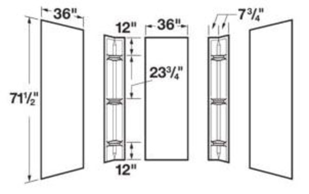 DURAWALL® (Wall & Door Components) Glossy White, Shower Bases & Walls - 5-Piece, Rectangle, Corner, Alcove