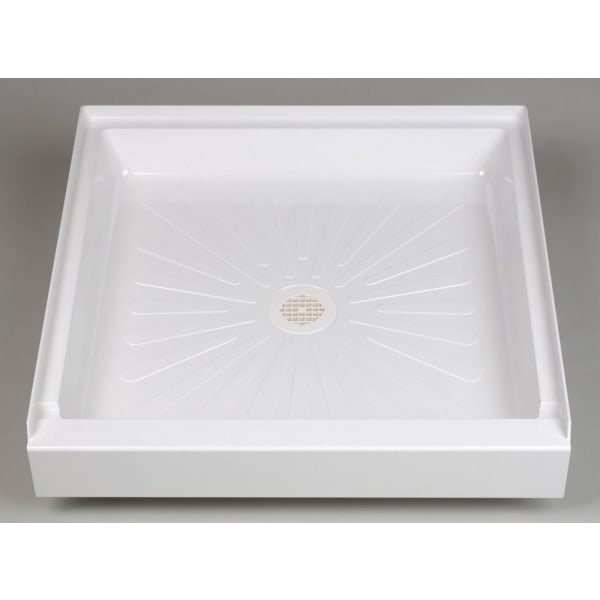 3232M DURABASE® (Shower Base) White, 1-Piece, Square, Single Threshold (32" x 32" x 5")
