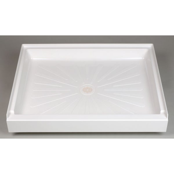 3442M DURABASE® (Shower Base) Semi-Gloss White, 1-Piece, Single Threshold, Rectangle (42" x 34" x 5-1/2")