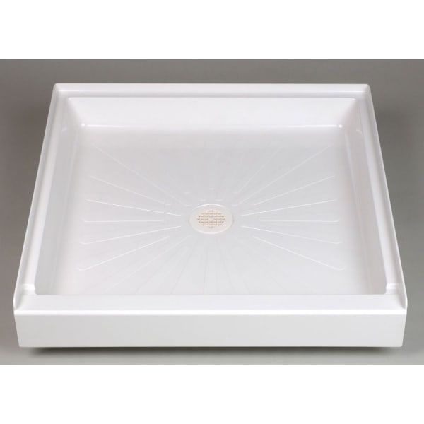 DURABASE® (Shower Base) White, Shower Bases & Walls - 1-Piece, Single Threshold, Square (36" x 36" x 5-1/2")