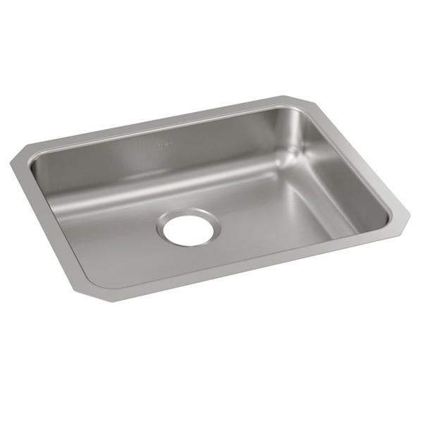 ELUHAD211555 Lustertone Classic Stainless Steel 23-1/2" x 18-1/4" x 5-3/8" Single Bowl Undermount ADA Sink