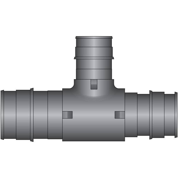 EX16438 1-1/2" x 1-1/4" x 1" PEX Reducing Tee (Expansion(F1960)) - Composite