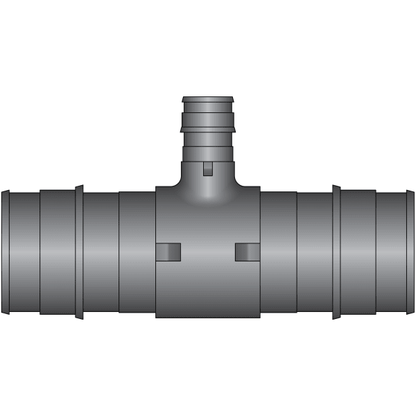 EX16445 1-1/2" x 1-1/2" x 1/2" PEX Reducing Tee (Expansion(F1960)) - Composite
