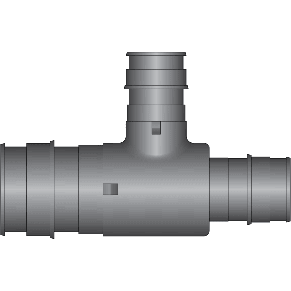 EX16643 2" x 1-1/2" x 1-1/4" PEX Reducing Tee (Expansion(F1960)) - Composite