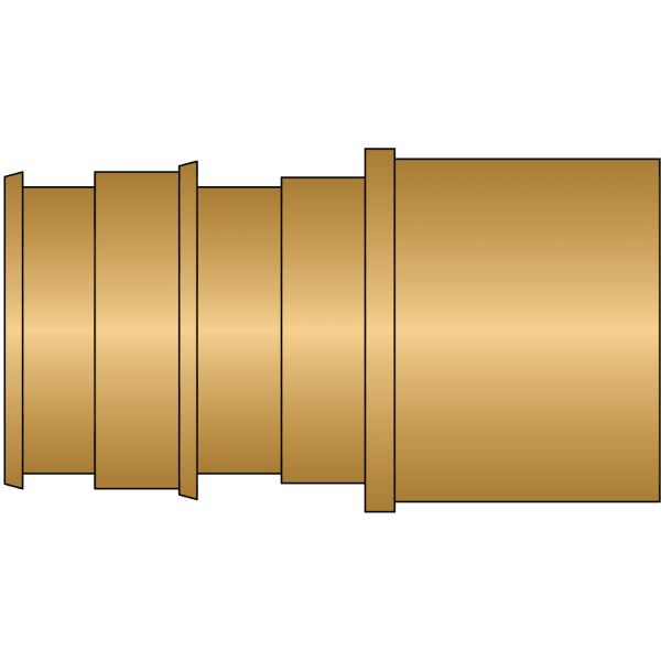 EX27135NL 1-1/4" PEX Sweat Adapter (Expansion(F1960) x FTG Sweat) - Brass