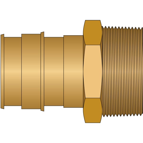 EX27554NL 2" PEX Male Adapter (Expansion(F1960) x MIP) - Brass