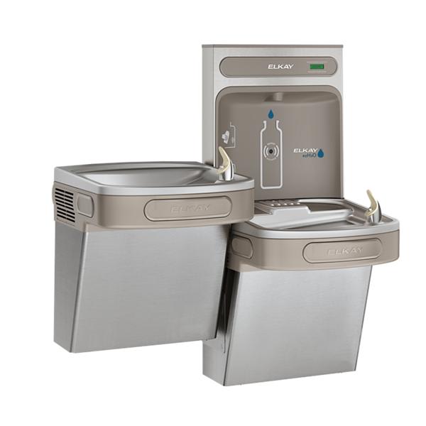 EZSTL8WSSK ezH2O Bottle Filling Station & Versatile Bi-Level ADA Cooler Non-Filtered Refrigerated Stainless