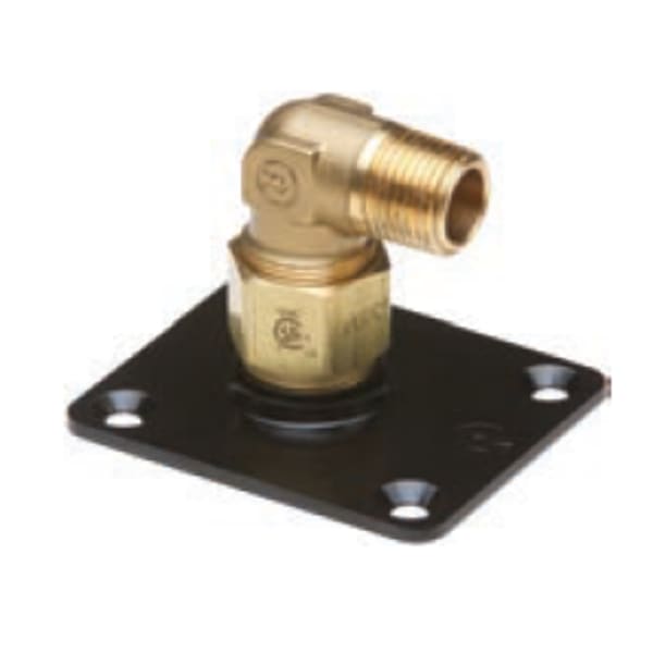 FGP-ELS-500 1/2" AutoFlare 90 Deg Ftg w/Rect Stl Flg