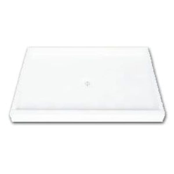 4248F-WHT - (Shower Base) White, Gel Coated, Shower Bases & Walls - 1-Piece, Single Threshold (47-3/4" x 41-3/4" x 4-3/4")