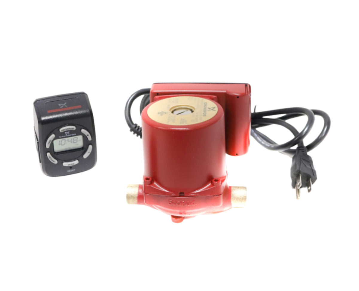 99452460 1/2" Sweat UP15-18 B5/TLC 1-Speed Bronze Circulator Pump with Timer and Line Cord, 115V, 1/25 HP