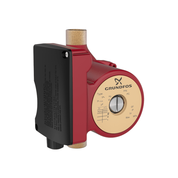 99452461 3/4" Sweat UP15-18 B7/TLC 1-Speed Bronze Circulator Pump with Timer and Line Cord, 115V, 1/25 HP