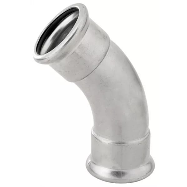 1" 45° Elbow - 316 Stainless Steel - Press