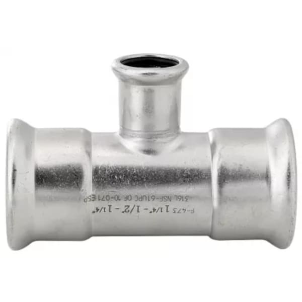 1x3/4" Tee - 316 Stainless Steel - Press