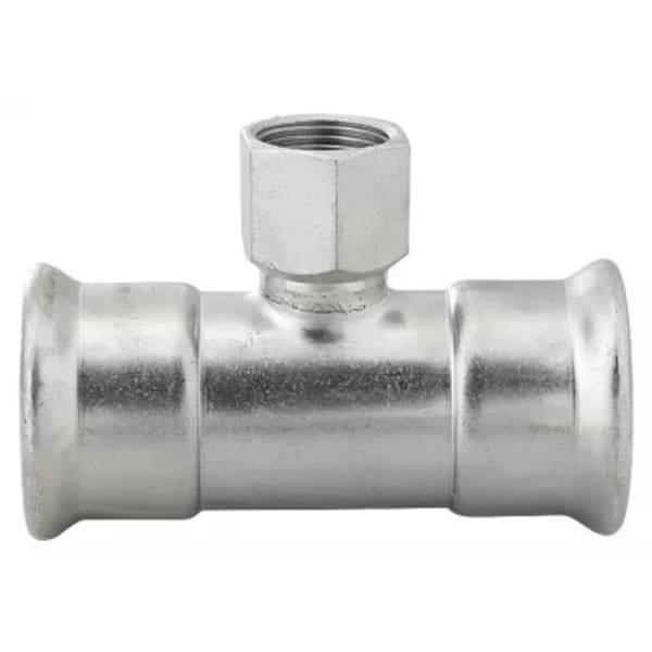 1-1/2x1/2" Tee (Female) - 316 Stainless Steel - Press