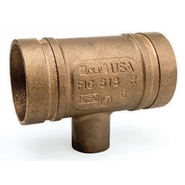 2" x 1" Tee (Reducing) - Copper - GR x GR x GR
