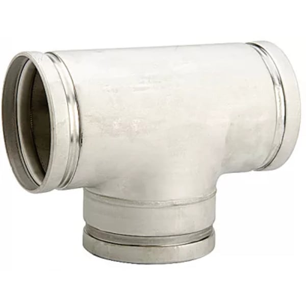 2-1/2" x 2" Tee - 304 Stainless Steel - GR x GR x MPT