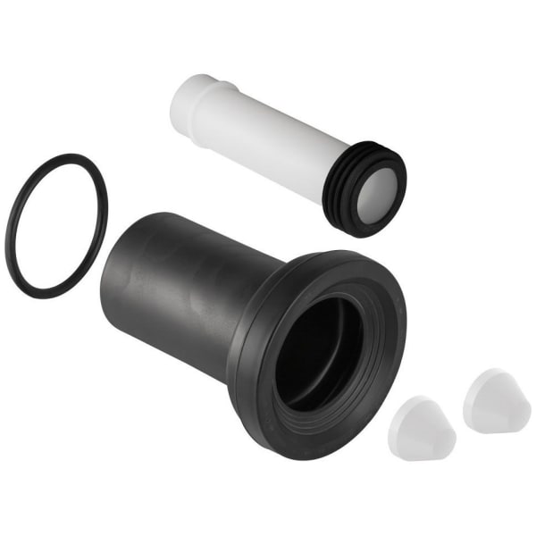 152.404.11.1 - Alpine White, HDPE, Connector Set for Wall Hung Toilet Carrier