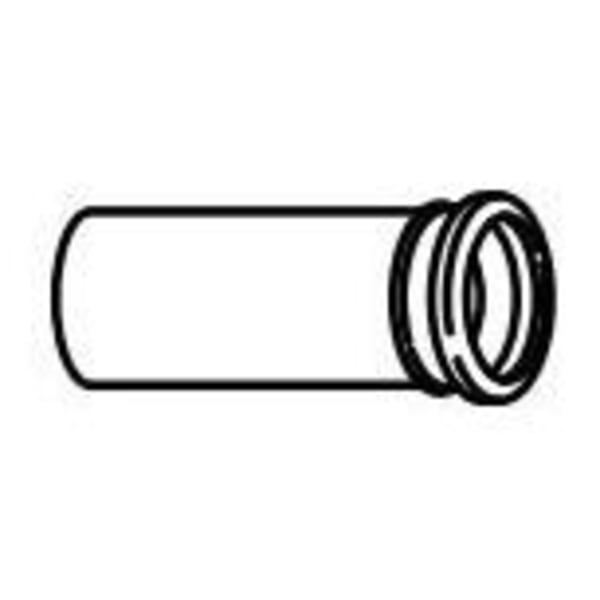 366.887.16.1 - HDPE, Straight, Connector for Duofix Wall Hung Toilet Carrier