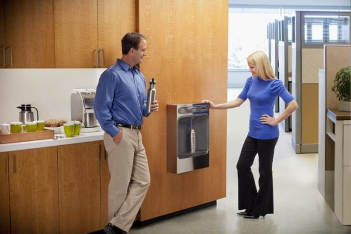 HTHBSM HydroBoost Bottle Filling Station Surface Mount Non-Filtered Non-Refrigerated Stainless