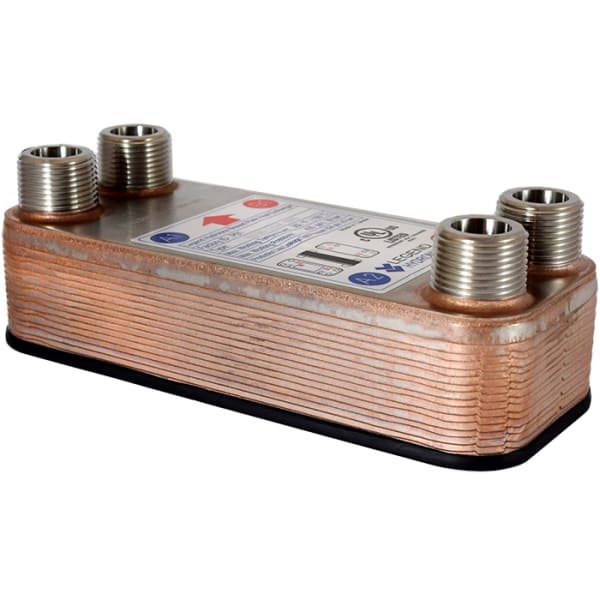 807-032 3/4" - MIP, Stainless Steel 16 Plate (70M BTU/H) Compact Heat Exchanger