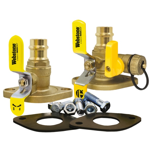 H-81414HVKIT 1" Press Rotating Isolationg Flange Pair One with Hose Drain for High Velocity Pumps