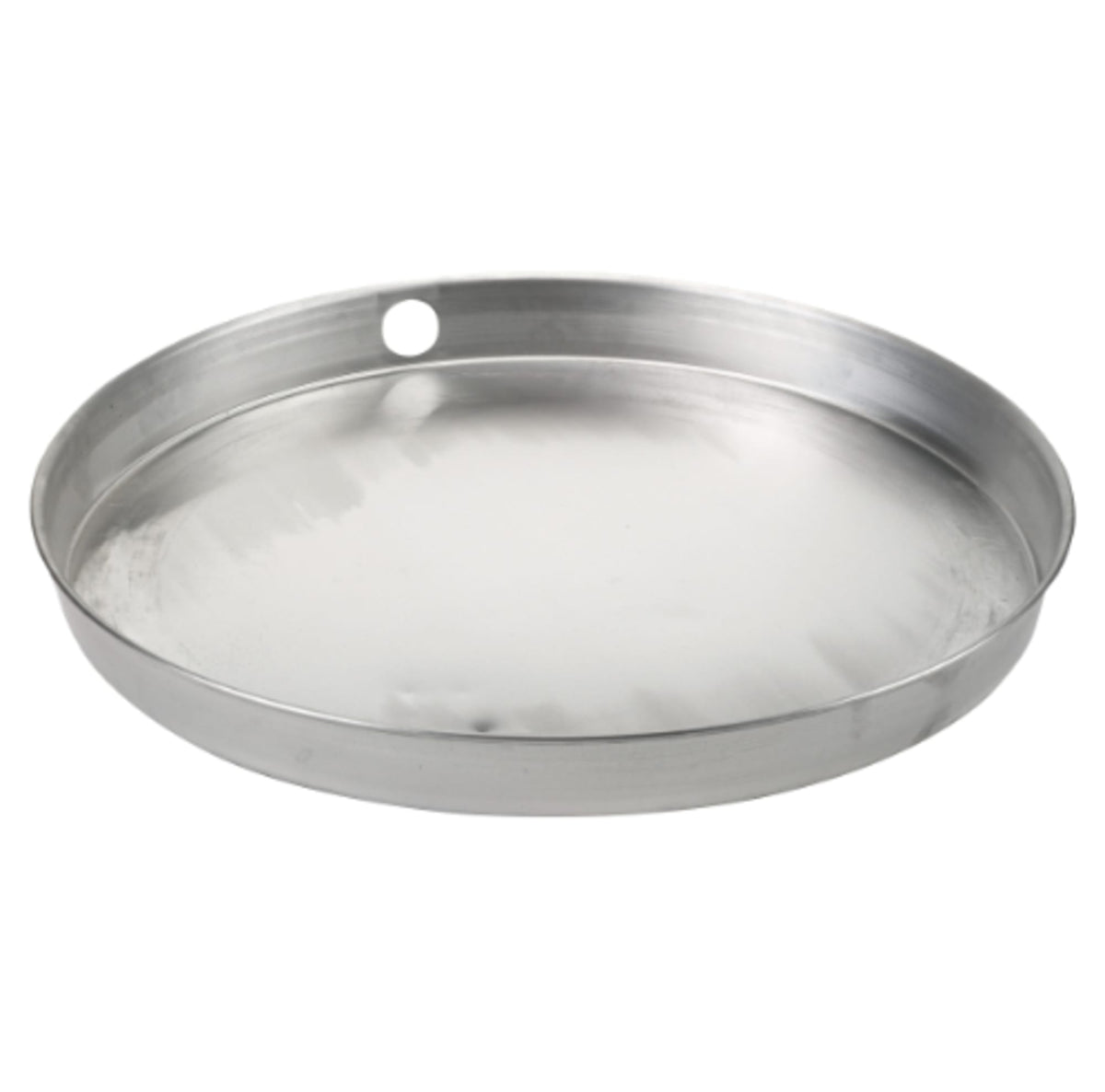 87013 30″ ID x 32″ OD Pan, Aluminum Water Heater Pan, 1″ x 1-1/2″ PVC Drain Connection