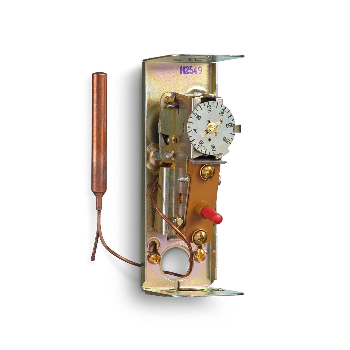 L4006E1000/U Manual Reset Aquastat, Breaks on Rise, 130–270°F, with 1/2 in Well