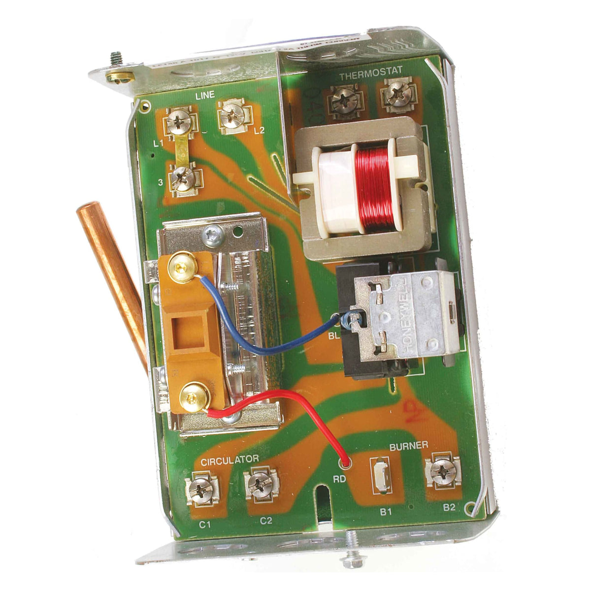 L8148A1017/U Aquastat Relay, 140 to 240 F Range with 8 Degree F Fixed Differential, Low Volt/Millivolt