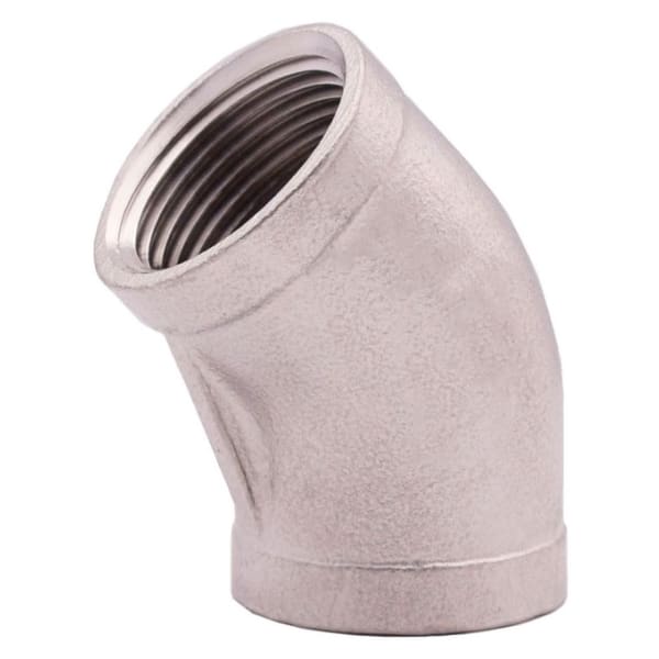 404-026 1-1/4" - 304 Stainless Steel 45 Deg Elbow - FNPT x FNPT