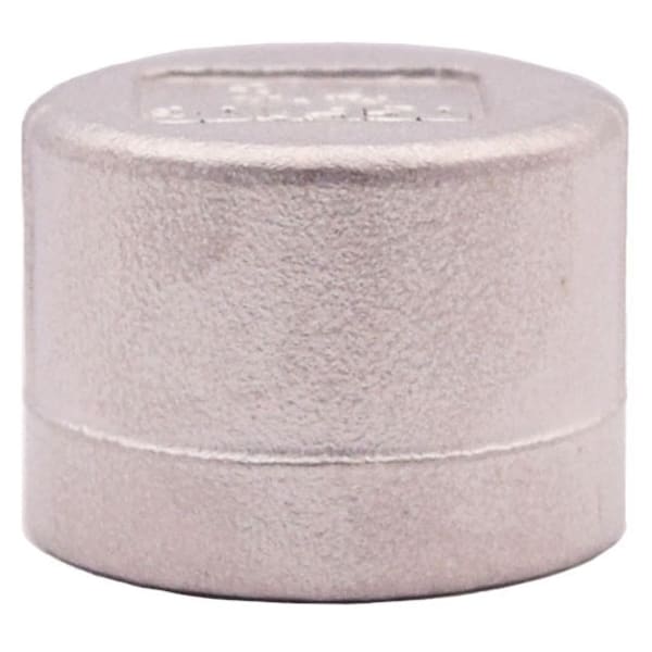 404-123 1/2" - 304 Stainless Steel Cap - FNPT